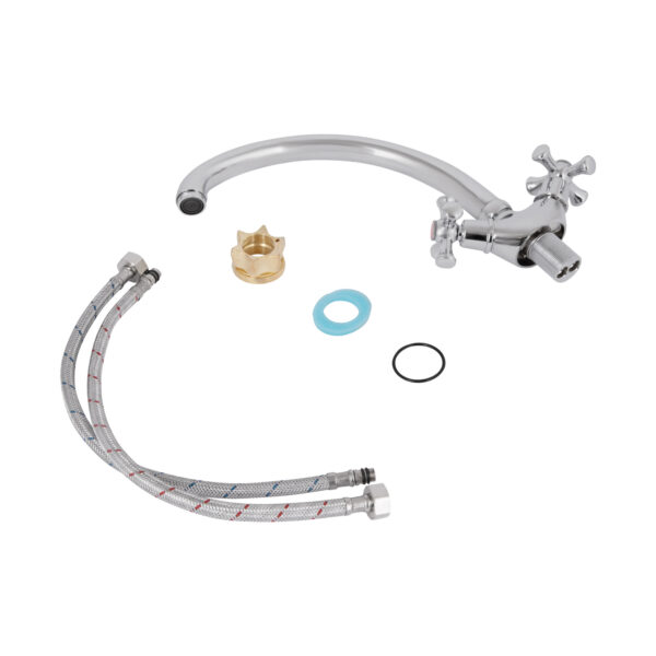 Змішувач для кухні Lidz Lamb 273F двохвентильний LDLAM273FCRM21890 Chrome Змішувач для кухні Lidz Lamb 273F двохвентильний LDLAM273FCRM21890 Chrome