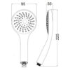 Лійка для ручного душу Лейки Lidz Niagara 01 98 мм округла LDNIA01CRM22034 Chrome Лійка для ручного душу Лейки Lidz Niagara 01 98 мм округла LDNIA01CRM22034 Chrome