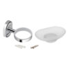 Мильниця з тримачем Lidz Oreo 0201 настінна (матове скло) LDORE0201CRM22083 Chrome Мильниця з тримачем Lidz Oreo 0201 настінна (матове скло) LDORE0201CRM22083 Chrome