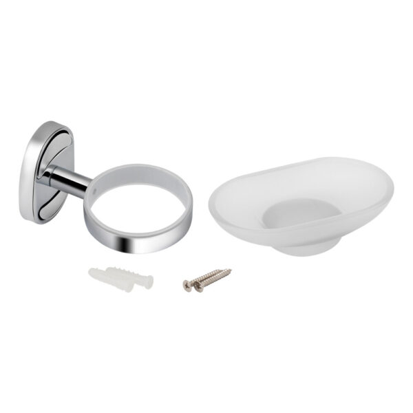 Мильниця з тримачем Lidz Oreo 0201 настінна (матове скло) LDORE0201CRM22083 Chrome Мильниця з тримачем Lidz Oreo 0201 настінна (матове скло) LDORE0201CRM22083 Chrome