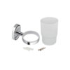 Склянка з тримачем Lidz Oreo 0401 настінний (матове скло) LDORE0401CRM22163 Chrome Склянка з тримачем Lidz Oreo 0401 настінний (матове скло) LDORE0401CRM22163 Chrome