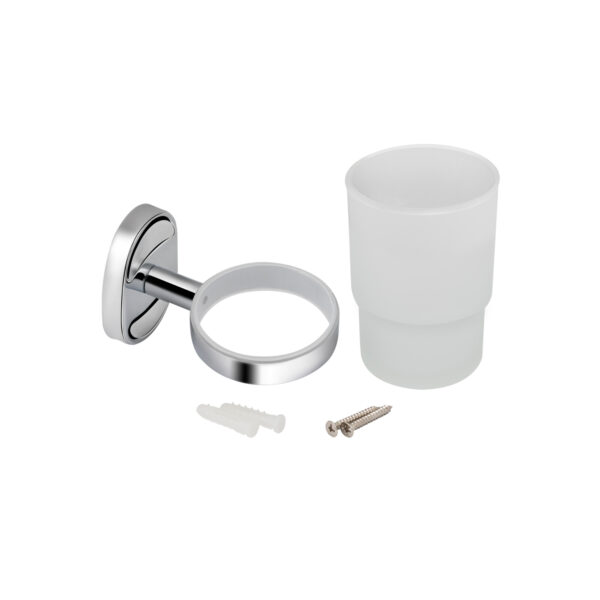 Склянка з тримачем Lidz Oreo 0401 настінний (матове скло) LDORE0401CRM22163 Chrome Склянка з тримачем Lidz Oreo 0401 настінний (матове скло) LDORE0401CRM22163 Chrome