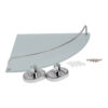Полиця кутова Lidz Oreo 1001 скляна LDORE1001CRM22180 Chrome Полиця кутова Lidz Oreo 1001 скляна LDORE1001CRM22180 Chrome