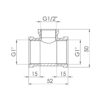 Трійник редукційний Thermo Alliance Forte 1"х1/2"х1" ВВ SF362251525 Трійник редукційний Thermo Alliance Forte 1"х1/2"х1" ВВ SF362251525