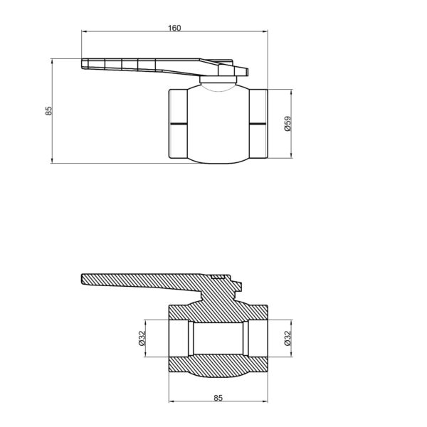 Кран кульовий PPR Thermo Alliance 32 Кран кульовий PPR Thermo Alliance 32