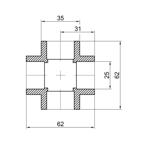 Хрестовина PPR Thermo Alliance 25 Хрестовина PPR Thermo Alliance 25