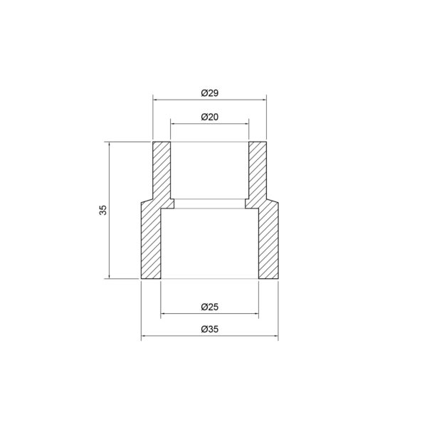 Муфта PPR Thermo Alliance 25х20 Муфта PPR Thermo Alliance 25х20