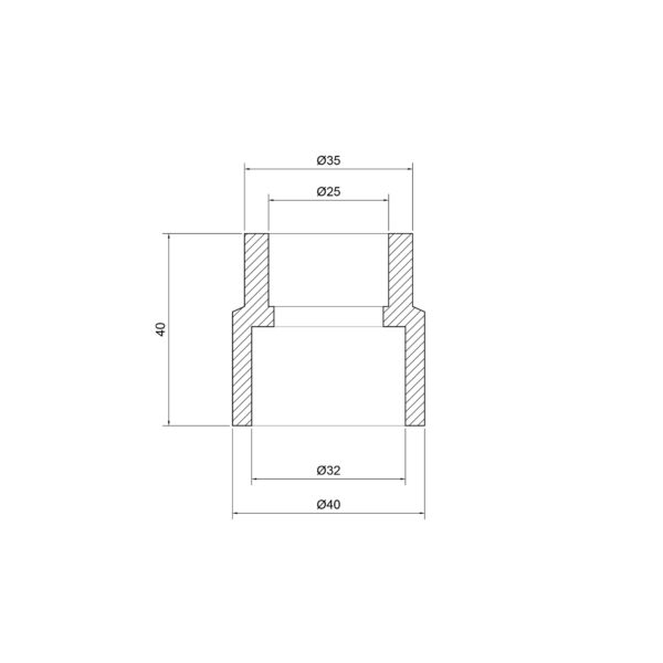Муфта PPR Thermo Alliance 32х25 Муфта PPR Thermo Alliance 32х25