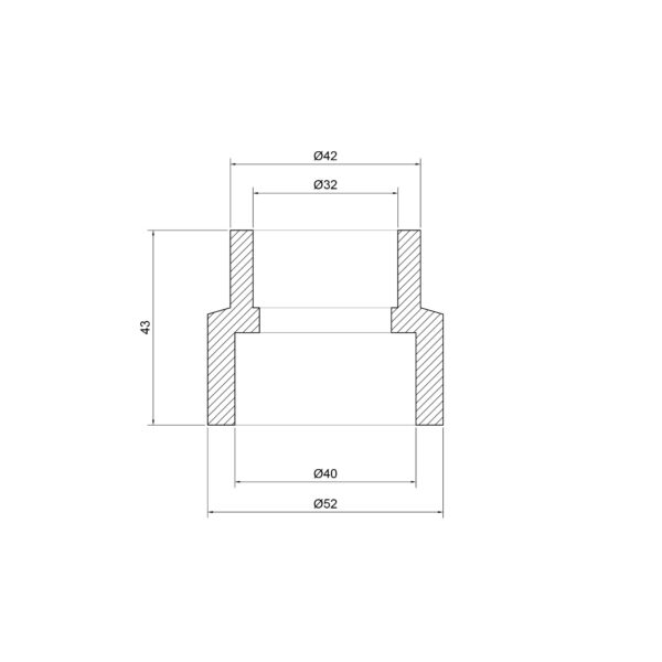Муфта PPR Thermo Alliance 40х32 Муфта PPR Thermo Alliance 40х32