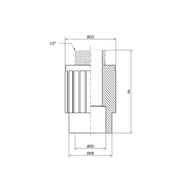 Муфта PPR Thermo Alliance 20х1/2" ЗР Муфта PPR Thermo Alliance 20х1/2" ЗР