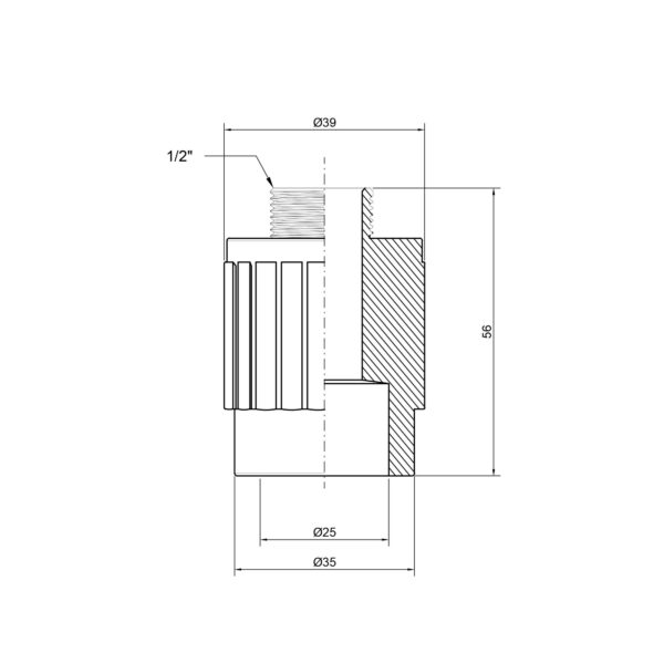 Муфта PPR Thermo Alliance 25х1/2" ЗР Муфта PPR Thermo Alliance 25х1/2" ЗР