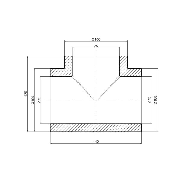 Трійник PPR Thermo Alliance 75 Трійник PPR Thermo Alliance 75