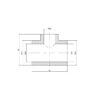 Трійник PPR Thermo Alliance 32х20х32 Трійник PPR Thermo Alliance 32х20х32