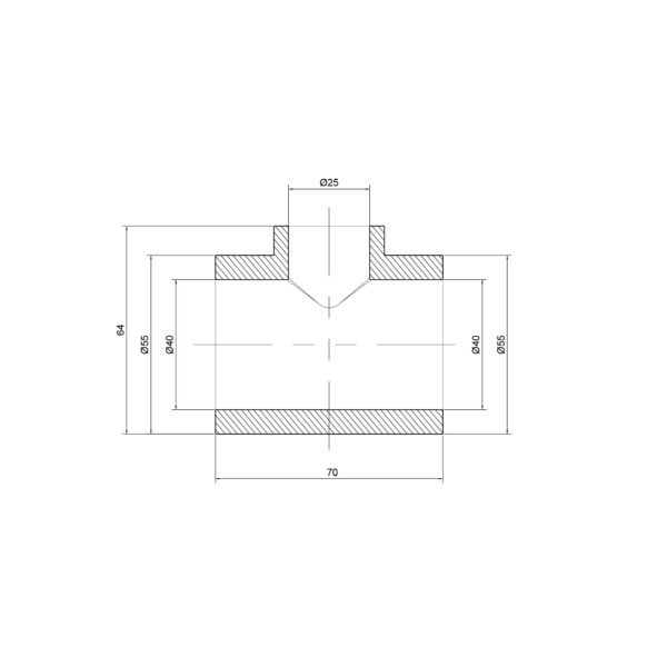 Трійник PPR Thermo Alliance 40х25х40