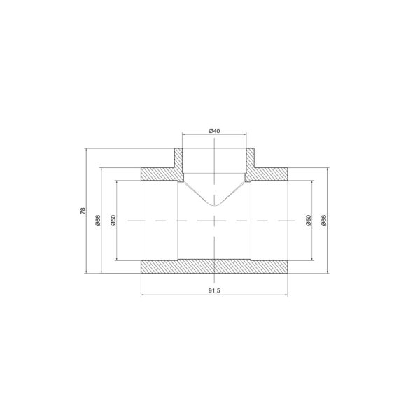 Трійник PPR Thermo Alliance 50х40х50 Трійник PPR Thermo Alliance 50х40х50