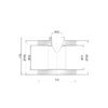 Трійник PPR Thermo Alliance 75х32х75 Трійник PPR Thermo Alliance 75х32х75