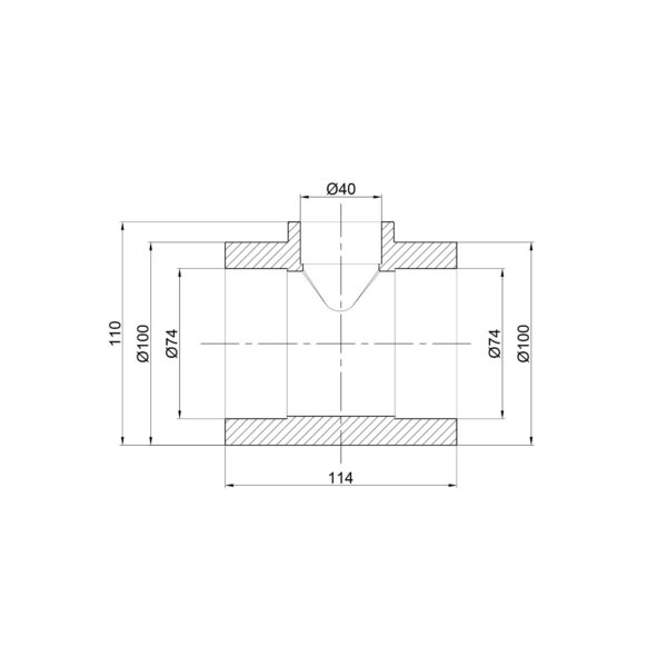 Трійник PPR Thermo Alliance 75х40х75 Трійник PPR Thermo Alliance 75х40х75