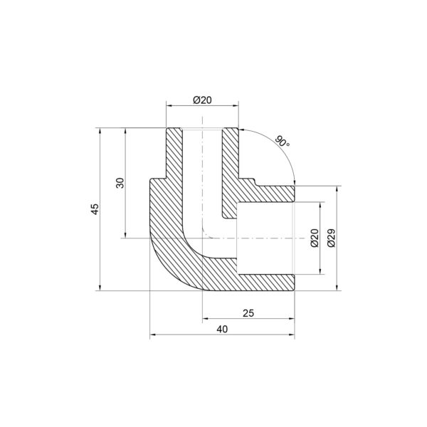 Кутик PPR Thermo Alliance 20, 90° Кутик PPR Thermo Alliance 20, 90°