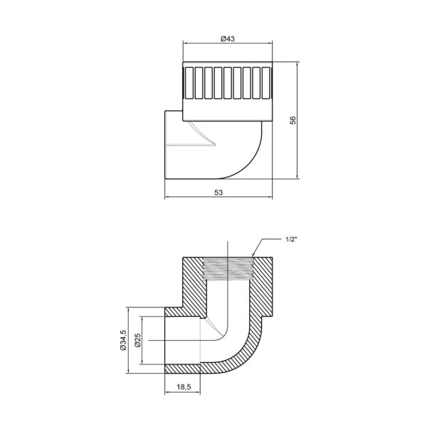 Кутик PPR Thermo Alliance 25х1/2" ВР Кутик PPR Thermo Alliance 25х1/2" ВР