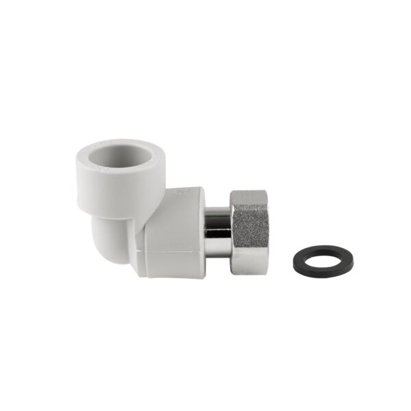 Кутик PPR Thermo Alliance з накидною гайкою 20х1/2" ВР Кутик PPR Thermo Alliance з накидною гайкою 20х1/2" ВР