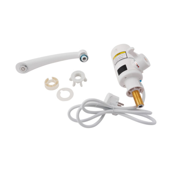 Проточный кран-водонагреватель кухонный для кухни Lidz Warm 057 LDWAR057WCR24983 White / Chrome Проточний кран-водонагрівач кухонний для кухні Lidz Warm 057 LDWAR057WCR24983 White / Chrome