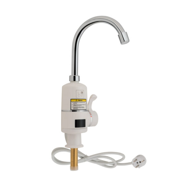 Проточный кран-водонагреватель кухонный для кухни Lidz Warm 056 LDWAR056WCR24984 White/Chrome Проточний кран-водонагрівач кухонний для кухні Lidz Warm 056 LDWAR056WCR24984 White / Chrome