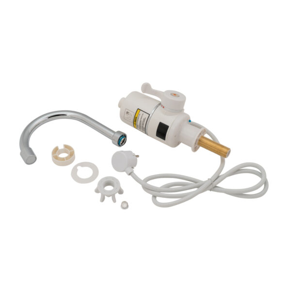 Проточный кран-водонагреватель кухонный для кухни Lidz Warm 056 LDWAR056WCR24984 White/Chrome Проточний кран-водонагрівач кухонний для кухні Lidz Warm 056 LDWAR056WCR24984 White / Chrome