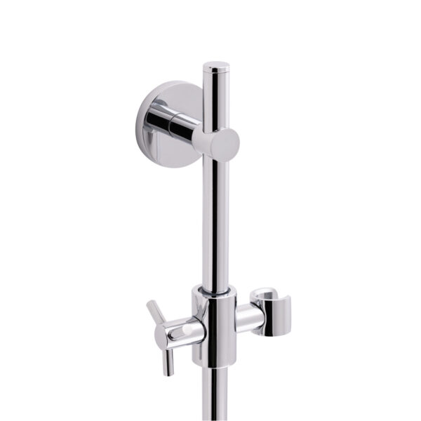 Стійка універсальна Qtap Sprha 700 мм округла з полицею QT003 Chrome Стійка універсальна Qtap Sprha 700 мм округла з полицею QT003 Chrome