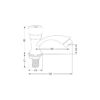 Кран на одну воду для раковини Brinex BW 0221 Кран на одну воду для раковини Brinex BW 0221
