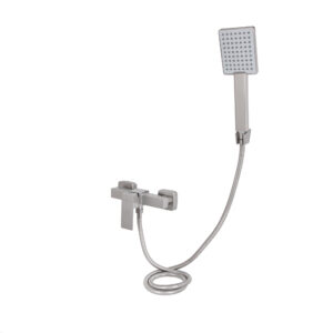 Смеситель для душа Lidz Kubis 010 (с душевым гарнитуром) (k35) LDKUB010NKS28535 Nickel Змішувач для душу Lidz Kubis 010 (з душовим гарнітуром) (k35) LDKUB010NKS28535 Nickel