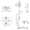 Змішувач для душу Lidz Kubis 010 (з душовим гарнітуром) (k35) LDKUB010NKS28535 Nickel Змішувач для душу Lidz Kubis 010 (з душовим гарнітуром) (k35) LDKUB010NKS28535 Nickel