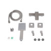 Змішувач для душу Lidz Kubis 010 (з душовим гарнітуром) (k35) LDKUB010NKS28535 Nickel Змішувач для душу Lidz Kubis 010 (з душовим гарнітуром) (k35) LDKUB010NKS28535 Nickel
