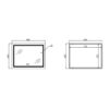 Дзеркало Qtap Mideya (DC-F904) 800х600 з LED-підсвічуванням Touch, з димером QT2078F904W Дзеркало Qtap Mideya (DC-F904) 800х600 з LED-підсвічуванням Touch, з димером QT2078F904W