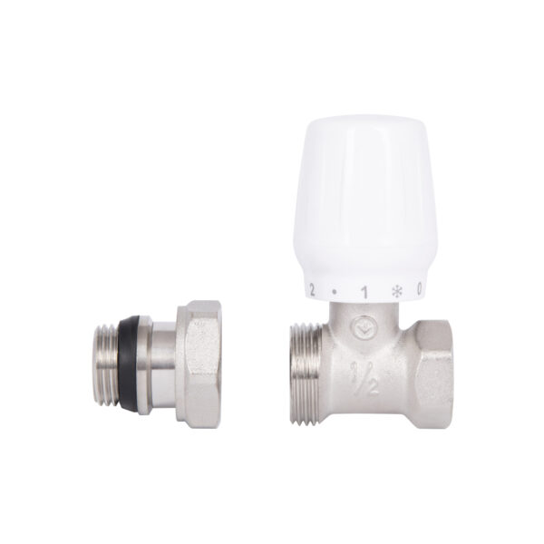 Кран радіаторний Thermo Alliance Base 1/2" ВЗ з антипротіканням прямий SD226W15 Кран радіаторний Thermo Alliance Base 1/2" ВЗ з антипротіканням прямий SD226W15
