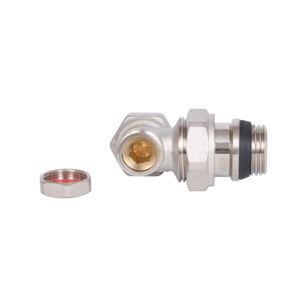 Кран радіаторний Thermo Alliance Base 1/2" ВЗ з антипротіканням кутовий SD229W15 Кран радіаторний Thermo Alliance Base 1/2" ВЗ з антипротіканням кутовий SD229W15