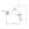 Кран поливальний Thermo Alliance Standart 3/4" SD140W20 Кран поливальний Thermo Alliance Standart 3/4" SD140W20