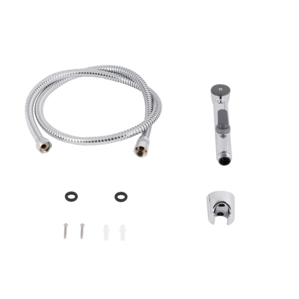 Набор для гігієнічного душу Qtap Inspai-Varius округлий QTSETCRMA021 Chrome/Grey (Set) Набор для гігієнічного душу Qtap Inspai-Varius округлий QTSETCRMA021 Chrome/Grey (Set)