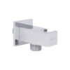 Подключение с держателем для шланга Qtap Spojeni прямоугольное QTCRMBH130 Chrome (Fixsit) Підключення з тримачем для шланга Qtap Spojeni прямоугольне QTCRMBH130 Chrome (Fixsit)