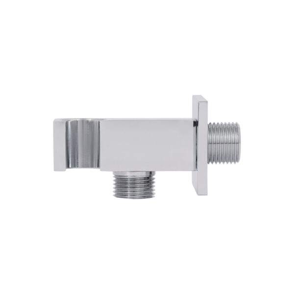 Подключение с держателем для шланга Qtap Spojeni прямоугольное QTCRMBH130 Chrome (Fixsit) Підключення з тримачем для шланга Qtap Spojeni прямоугольне QTCRMBH130 Chrome (Fixsit)