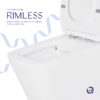 Унітаз-компакт Qtap Crow безобідковий з сідінням Soft-close QT05222170W Унітаз-компакт Qtap Crow безобідковий з сідінням Soft-close QT05222170W