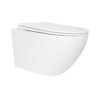 Унітаз підвісний Qtap Jay безобідковий з сідінням Soft-close QT07335176W Унітаз підвісний Qtap Jay безобідковий з сідінням Soft-close QT07335176W