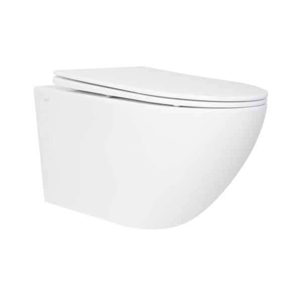 Унітаз підвісний Qtap Jay безобідковий з сідінням Soft-close QT07335176W Унітаз підвісний Qtap Jay безобідковий з сідінням Soft-close QT07335176W