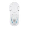Унитаз подвесной Qtap Swan безободковый с седалием Soft-close QT16335178W Унітаз підвісний Qtap Swan безобідковий з сідінням Soft-close QT16335178W