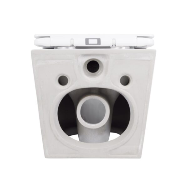 Унитаз подвесной Qtap Swan безободковый с седалием Soft-close QT16335178W Унітаз підвісний Qtap Swan безобідковий з сідінням Soft-close QT16335178W
