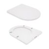 Унитаз подвесной Qtap Swan безободковый с седалием Soft-close QT16335178W Унітаз підвісний Qtap Swan безобідковий з сідінням Soft-close QT16335178W