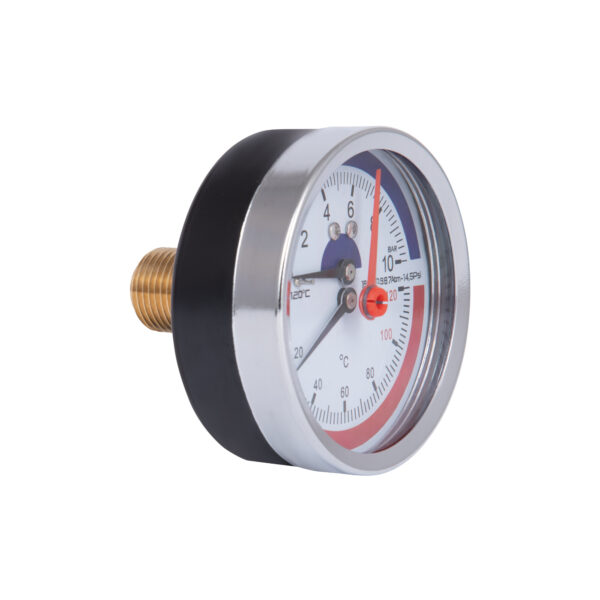 Термоманометр Thermo Alliance Standart 80 мм 1/2", заднє підключення SD17310B Термоманометр Thermo Alliance Standart 80 мм 1/2", заднє підключення SD17310B