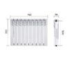 Радіатор біметалічний Thermo Alliance Bi-Ferrum 500/96 Радіатор біметалічний Thermo Alliance Bi-Ferrum 500/96