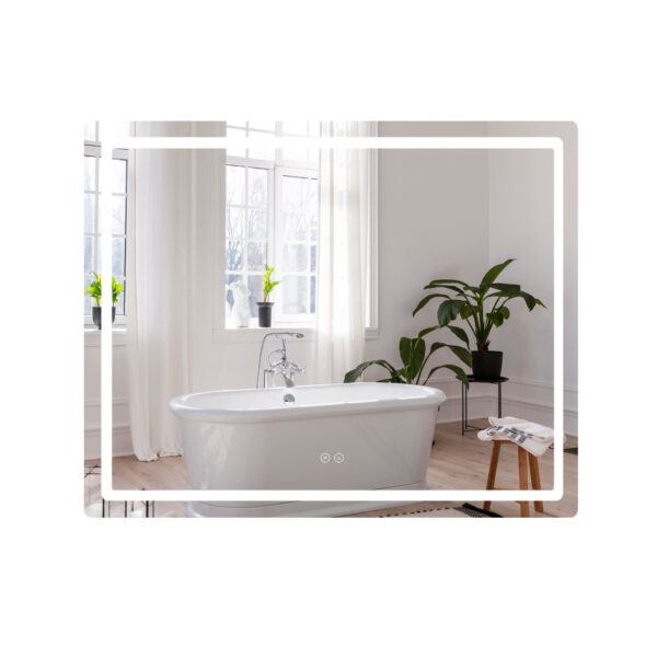 Зеркало Qtap Mideya (DC-F910) 1000х800 с LED-подсветкой Touch, с антизапотеванием, диммером QT2078F910W Дзеркало Qtap Mideya (DC-F910) 1000х800 з LED-підсвічуванням Touch, з антизапотіванням, димером QT2078F910W