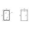 Дзеркало Qtap Mideya (DC-F936) 500х800 з LED-підсвічуванням Touch, з антизапотіванням, димером QT2078F936W Дзеркало Qtap Mideya (DC-F936) 500х800 з LED-підсвічуванням Touch, з антизапотіванням, димером QT2078F936W