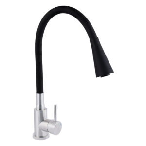Змішувач для кухні Lidz Aria 015F31 з гнучким виливом (k35) LDARI015F31BNK31872 Black / Nickel Змішувач для кухні Lidz Aria 015F31 з гнучким виливом (k35) LDARI015F31BNK31872 Black / Nickel